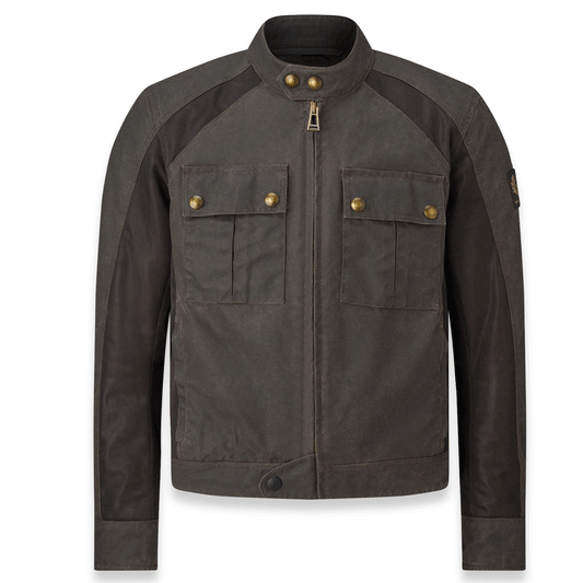 Belstaff Temple Techwax Motorcycle Jacket - Mahogany