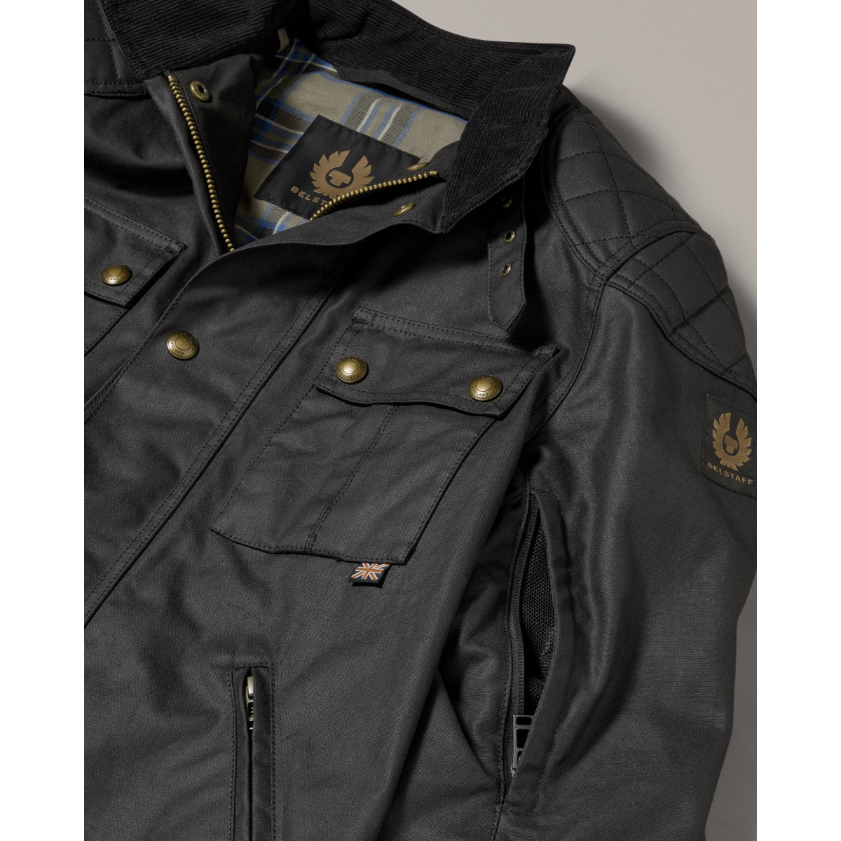 Belstaff Brooklands Waxed Cotton Jacket - Black