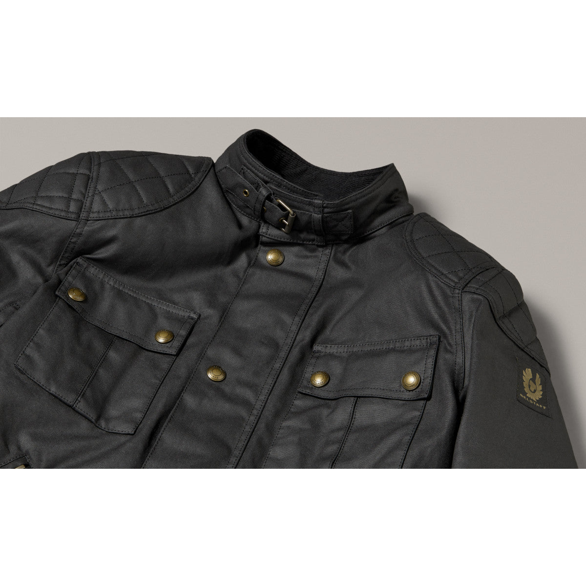 Belstaff Brooklands Waxed Cotton Jacket - Black