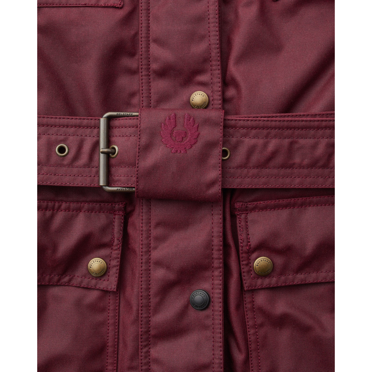 Belstaff Trialmaster Waxed Cotton Jacket Racing Red Women