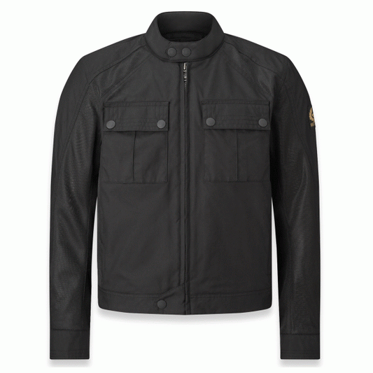 Belstaff Temple Techwax Motorcycle Jacket - Black