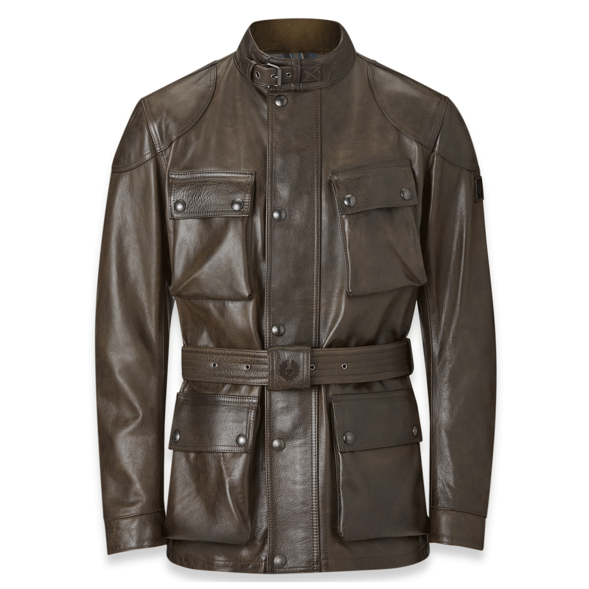 Belstaff Trialmaster Hand waxed Leather Jacket - Dark Belstaff Olive