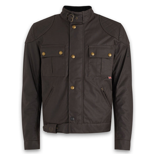 Belstaff Brooklands Waxed Cotton Jacket - Mahogany