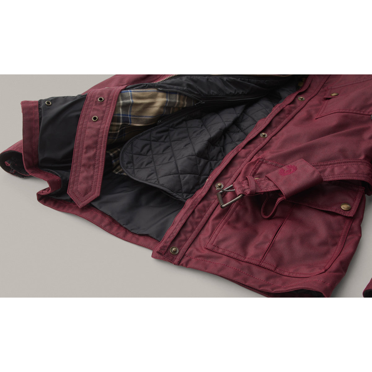 Belstaff Trialmaster Waxed Cotton Jacket Racing Red Women