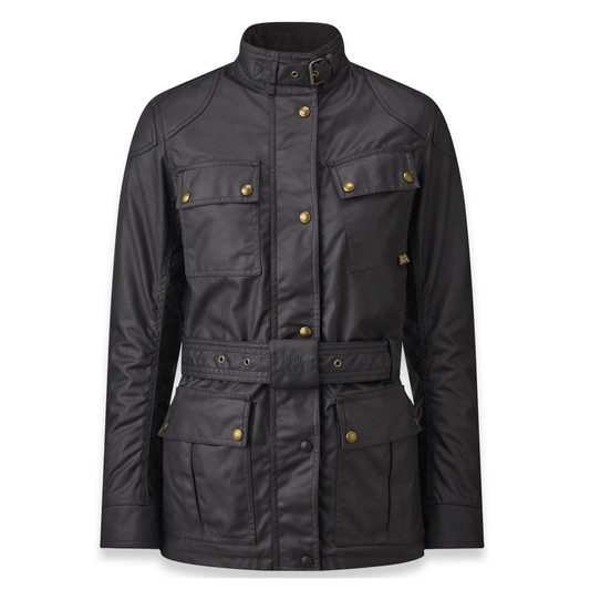 Belstaff Trialmaster Waxed Cotton Jacket Black - Women