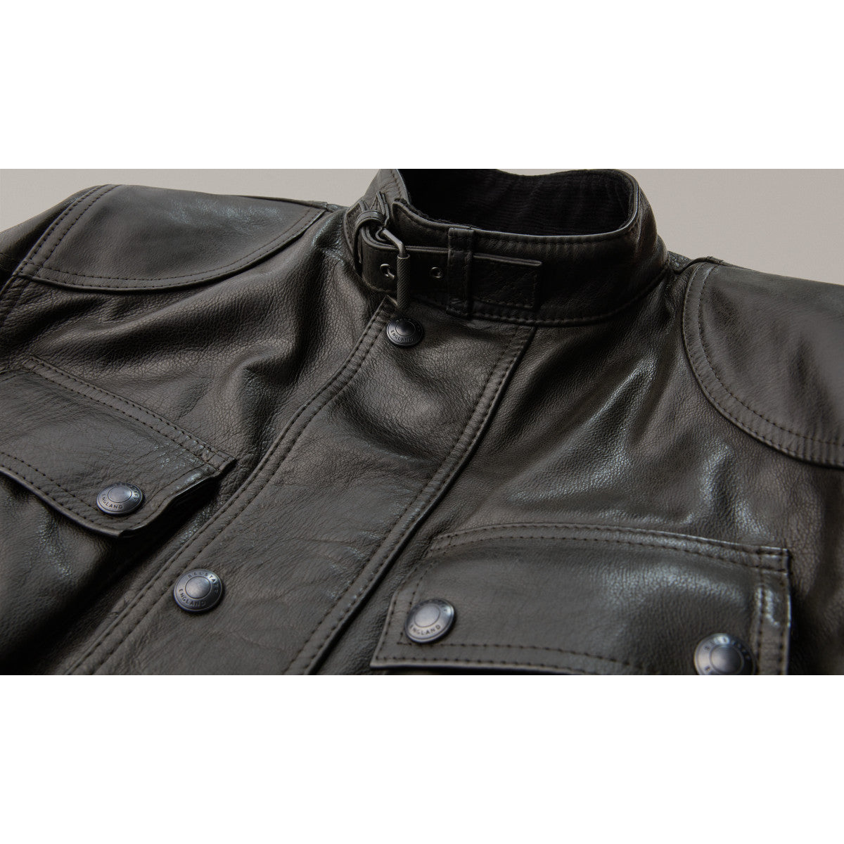 Belstaff Trialmaster Pro Hand Waxed Leather Jacket - Antique Black