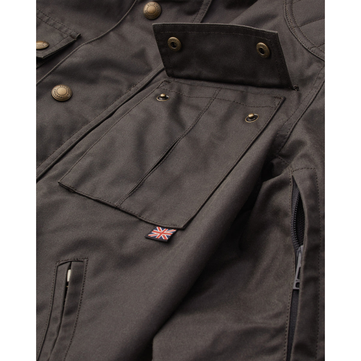 Belstaff Brooklands Waxed Cotton Jacket - Mahogany