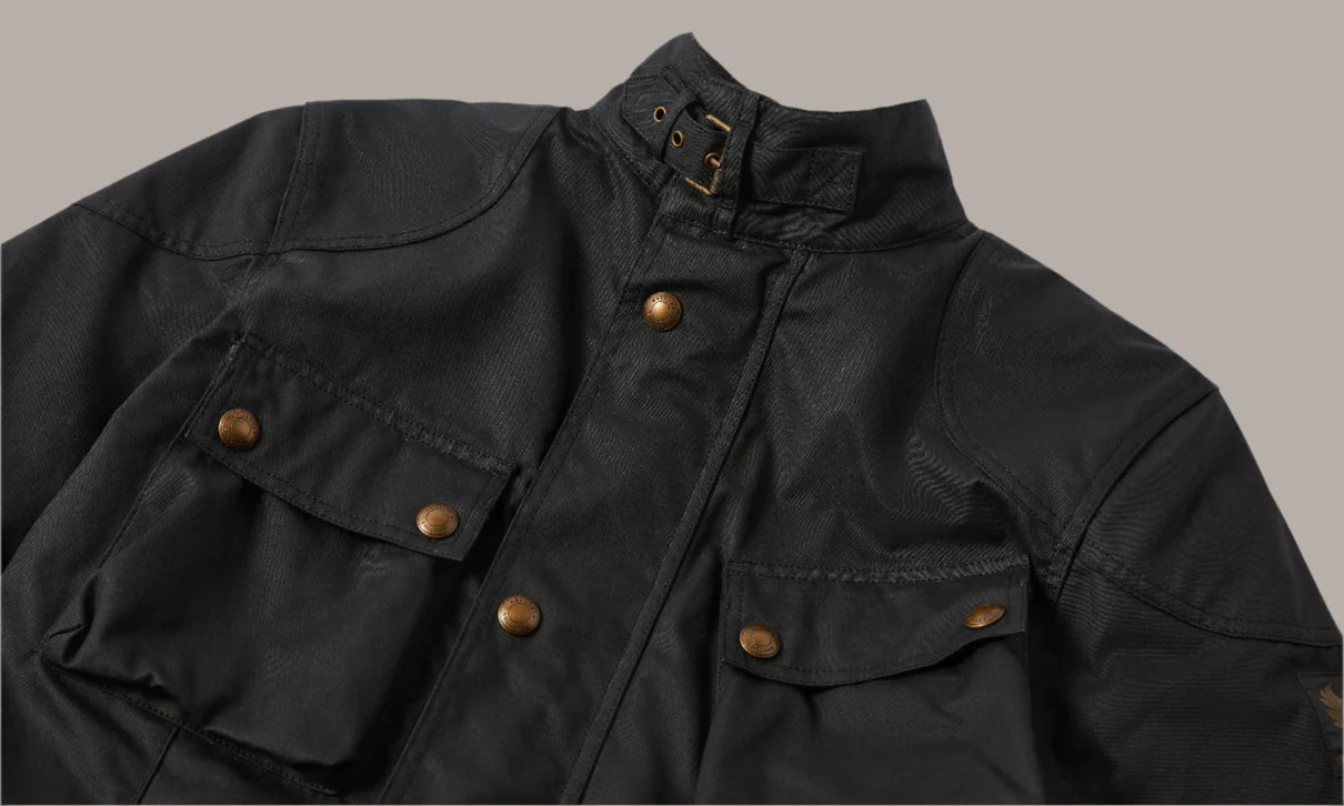 Belstaff Trialmaster Waxed Cotton Jacket - Black