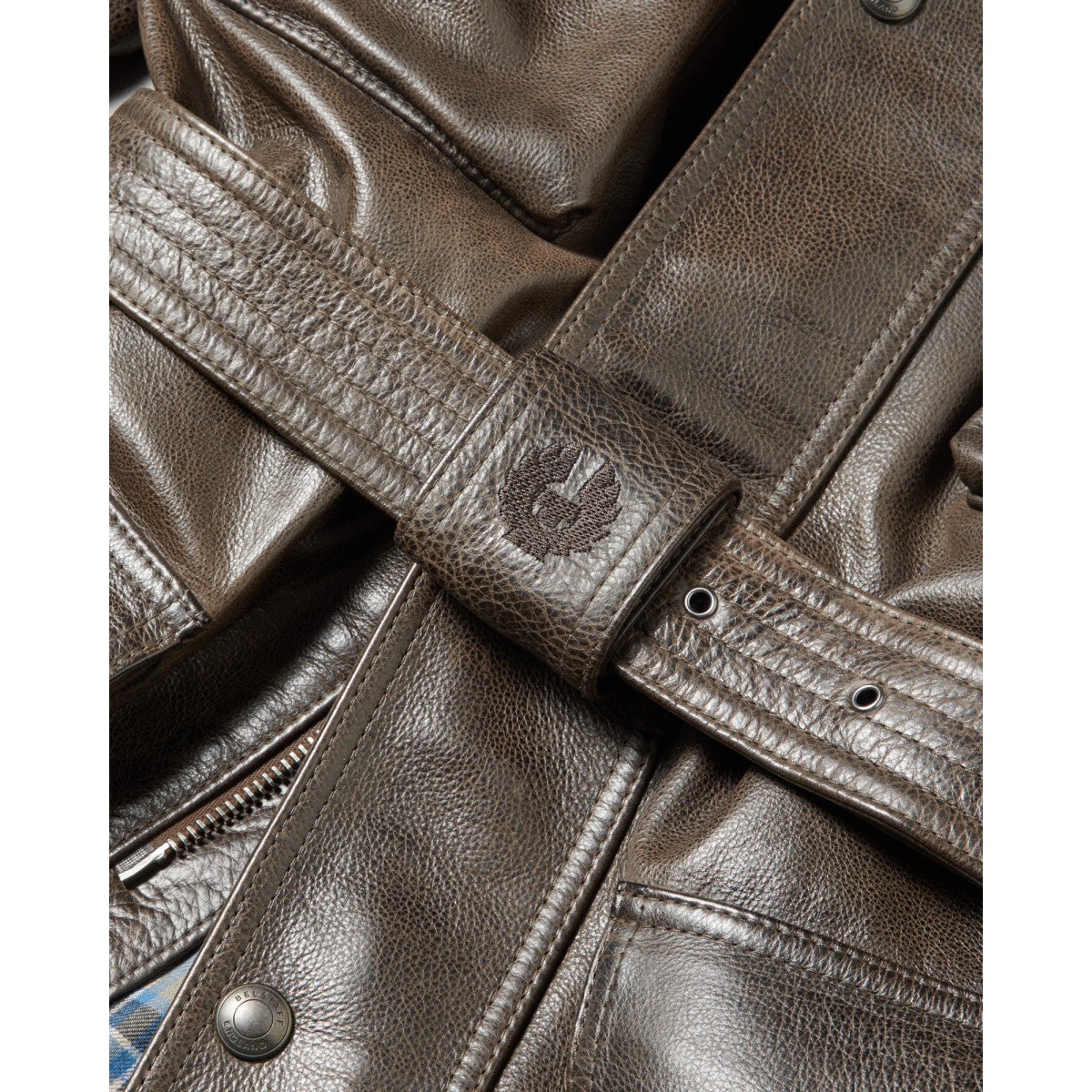 Belstaff Trialmaster Hand waxed Leather Jacket - Dark Belstaff Olive
