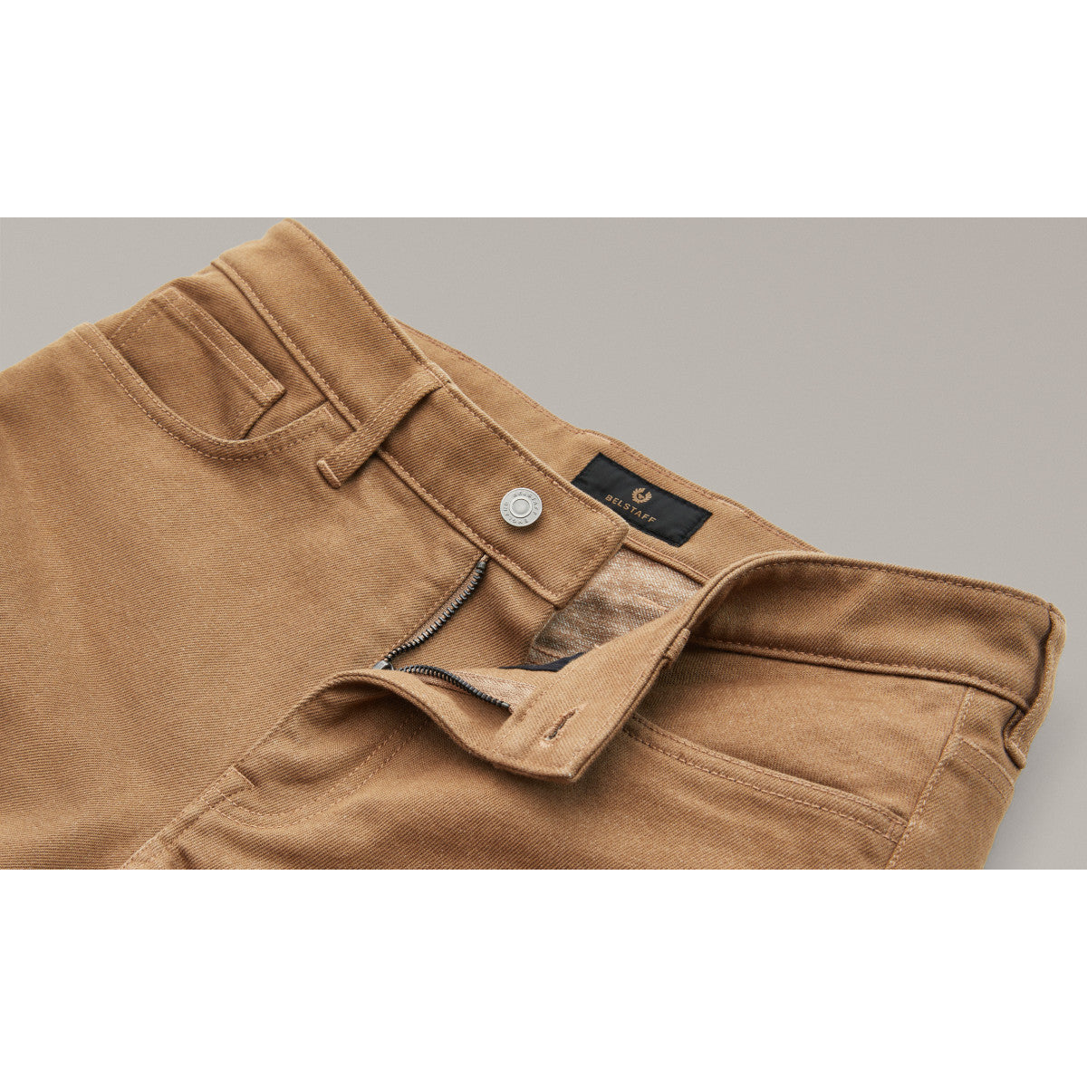 Belstaff Poplar Motorcycle Jeans - British Khaki