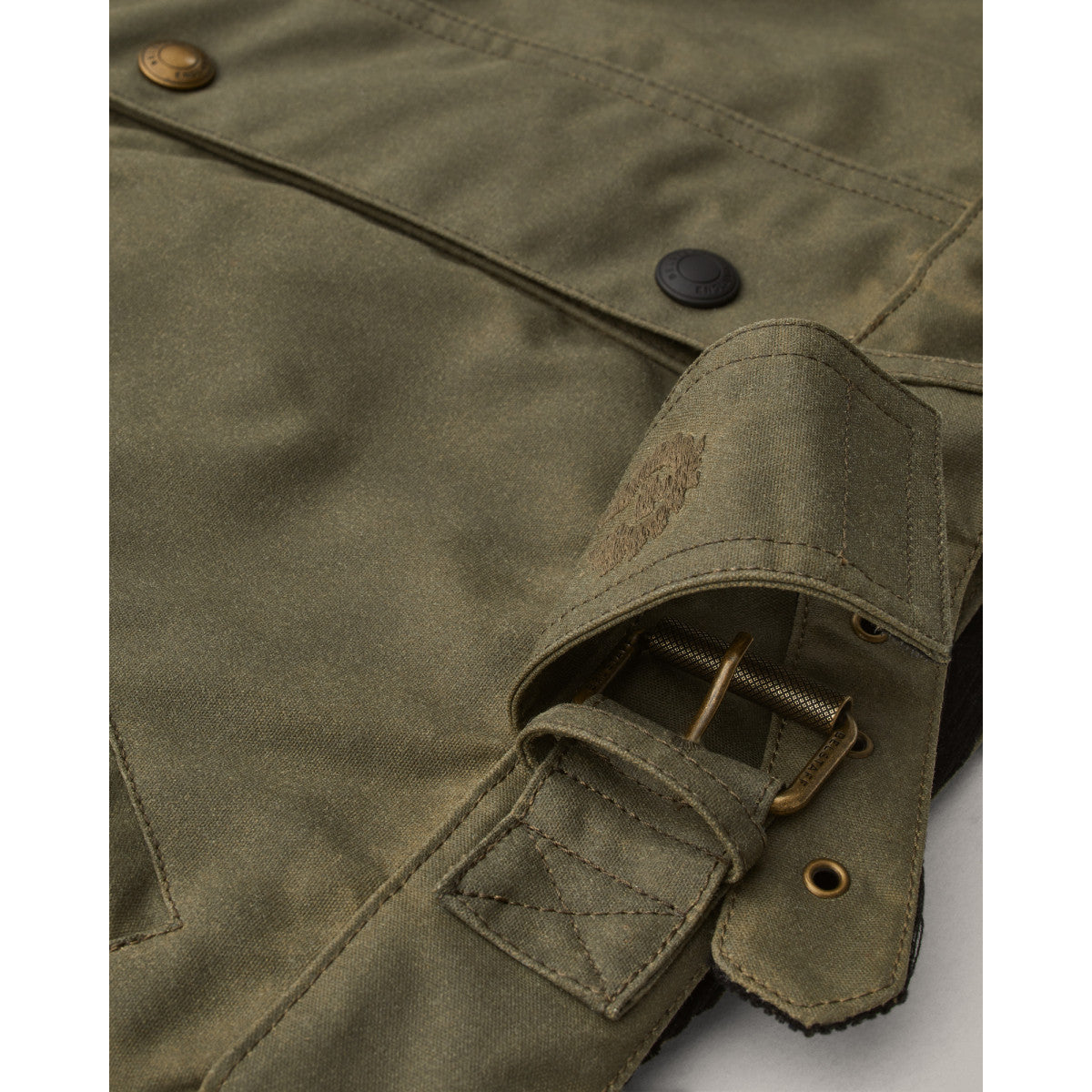 Belstaff Brooklands Waxed Cotton Jacket - Olive Green