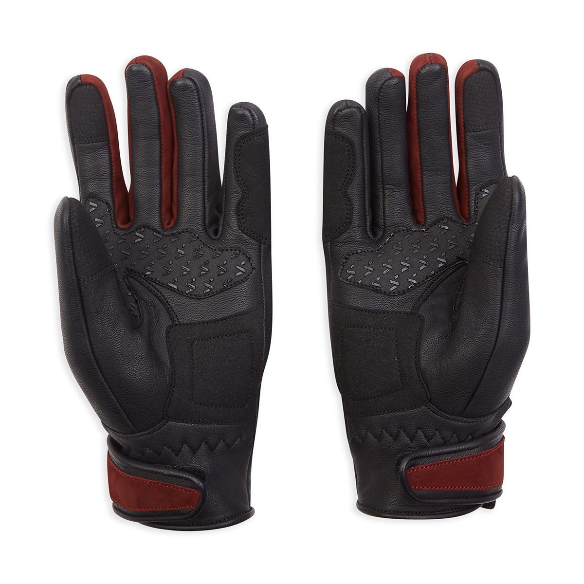 Spada Bennett CE Ladies Leather Gloves Black Burgundy