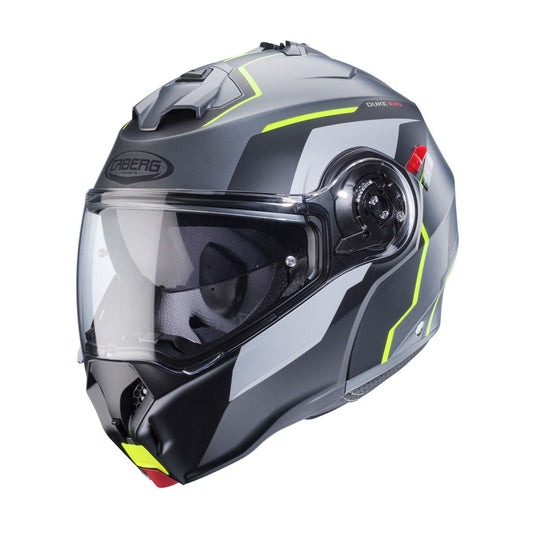 Caberg Duke Evo Move Matt Gun Metal/Black/Yellow Helmet