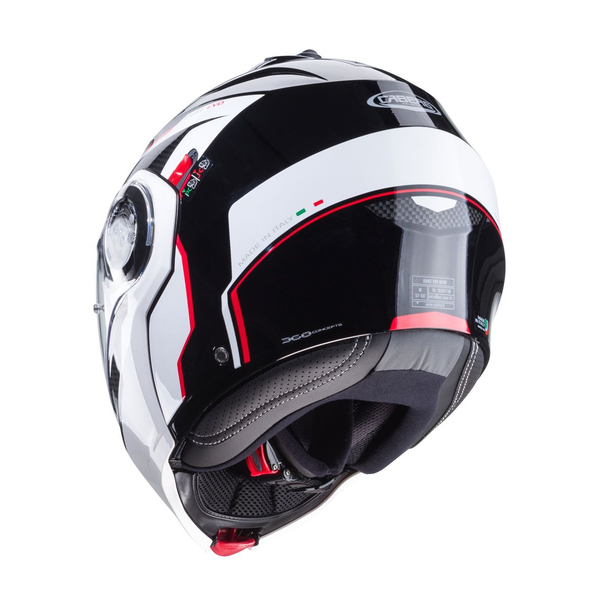 Caberg Duke Evo Move Black/White/Red Helmet