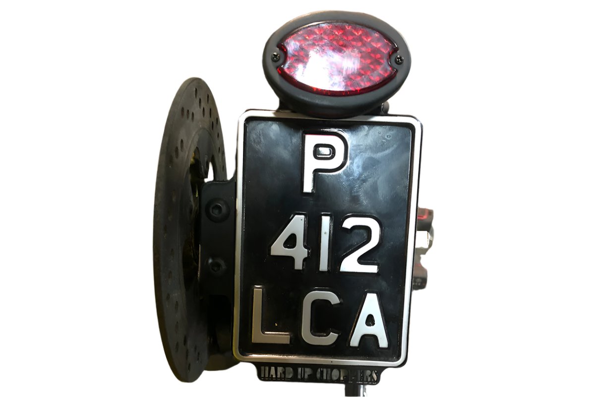 HUC Number Plate Holder with LED Tail and Brake Light